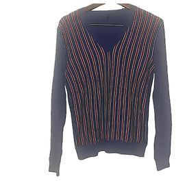 Pull en laine mérinos Web Gucci Tom Ford authentique Rouge Bleu