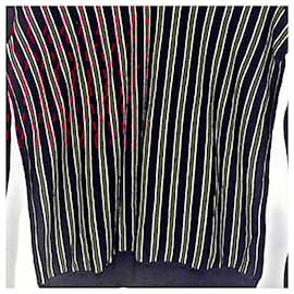 Gucci-Authentic Gucci Tom Ford Merino Wool Web Sweater-Red,Blue