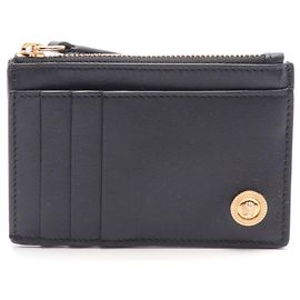 Versace Medusa Leather Card Case Black