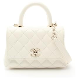 Chanel-Chanel Coco Handle XXS Handbag-White