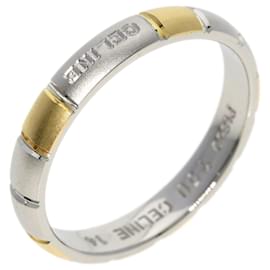 Céline-Celine Platinum and Yellow Gold Band Ring-Other