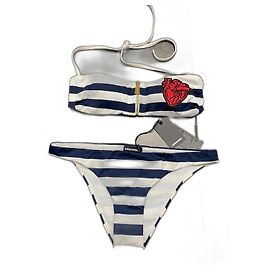 Dsquared2 Costumi Bianco Blu navy