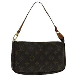 Louis Vuitton-LOUIS VUITTON Monogram Pochette Accessoires Pouch M51980 LV Auth yk15596-Monogram