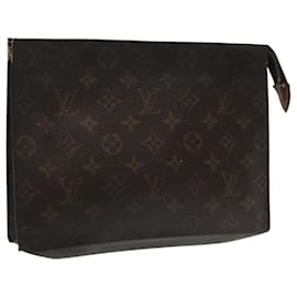 Louis Vuitton-LOUIS VUITTON Monogram Poche Toilette 26 Pouch M47542 LV Auth fm3921-Monogram