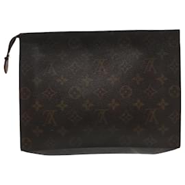 Louis Vuitton-LOUIS VUITTON Monogram Poche Toilette 26 Pouch M47542 LV Auth fm3921-Monogram