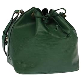 Louis Vuitton-LOUIS VUITTON Epi Petit Noe Shoulder Bag Green M44102 LV Auth 94357-Green