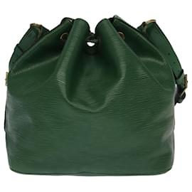 Louis Vuitton-LOUIS VUITTON Epi Petit Noe Shoulder Bag Green M44102 LV Auth 94357-Green