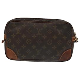Louis Vuitton-LOUIS VUITTON Monogram Marly Dragonne GM Clutch Bag M51825 LV Auth 95198-Monogram
