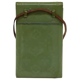 Louis Vuitton-LOUIS VUITTON Monogram Vernis Walker Wallet Baby Blue M91073 LV Auth hk1693-Light blue