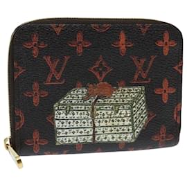 Louis Vuitton-LOUIS VUITTON Catgram Cruise Collection Zippy Coin Purse M63883 LV Auth 96009A-Brown