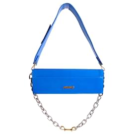 Jacquemus-JACQUEMUS - Ciuciu Jacquemus shoulder bag in blue leather-Blue