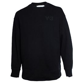 Y3 Y-3, pull noir à col rond Noir