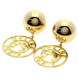 Céline-Celine Arc de Triomphe Motif Clip Earrings-Golden