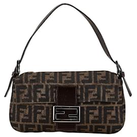 Fendi-Sac à main Fendi Zucca Mamma Bucket-Marron