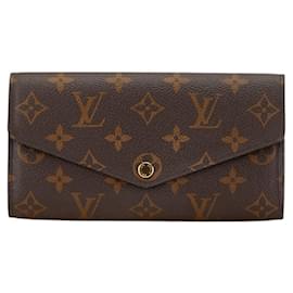 Louis Vuitton-Louis Vuitton Monogram Portefeuille Sarah Long Wallet-Brown