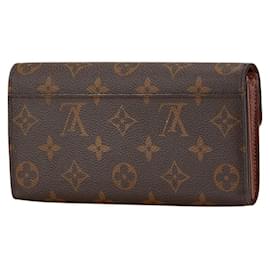 Louis Vuitton-Louis Vuitton Monogram Portefeuille Sarah Long Wallet-Brown