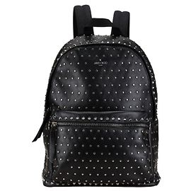 Sac à dos clouté Jimmy Choo Noir