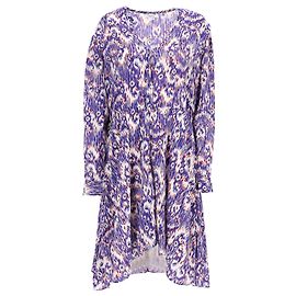 Abito midi a maniche lunghe stampato Isabel Marant Étoile in seta multicolore Multicolore
