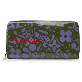 Louis Vuitton-Louis Vuitton Patent Leather Zippy Wallet Long Wallet-Red