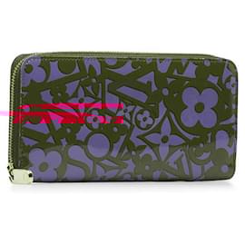 Louis Vuitton-Louis Vuitton Patent Leather Zippy Wallet Long Wallet-Red