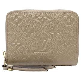 Louis Vuitton-Louis Vuitton Leather Zippy Coin Purse-Brown