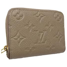 Louis Vuitton-Louis Vuitton Leather Zippy Coin Purse-Brown