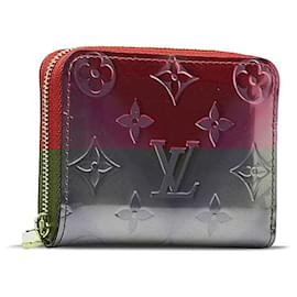 Louis Vuitton-Louis Vuitton Vernis Zippy Coin Purse Card Case Patent Leather Pink-Pink