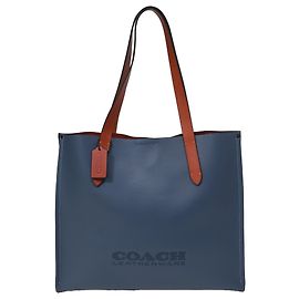 Sac à dos Coach Relay en cuir bleu Bleu