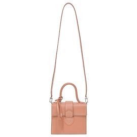Alaïa Bolsa Alaia Leonie em couro marrom Marrom Vermelho