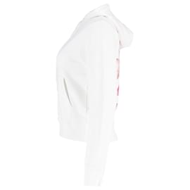 Off White-Off-White Arrow Print Hoodie in White Cotton-White