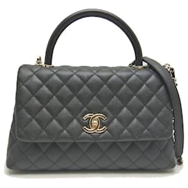 Chanel-Chanel Coco Handle Bag Caviar Skin-Black
