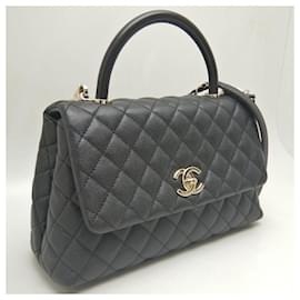 Chanel-Chanel Coco Handle Bag Caviar Skin-Black