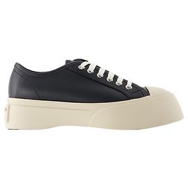 Tênis com cadarço - Marni - Couro - Preto Preto