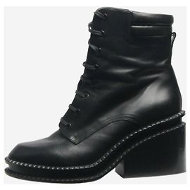Robert Clergerie Black lace up boots - size EU 40 Black