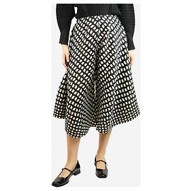 Pleats Please Pantalons ballon plissés noir et blanc - taille UK 10 Noir