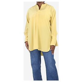 Joseph Camisa de seda amarilla con medio botón - talla UK 14 Amarillo