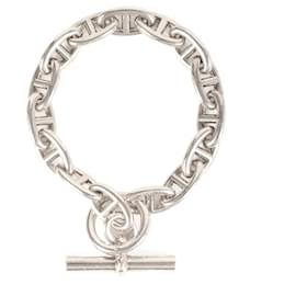 Hermès-Hermes Chaine d'Ancre Charm Bracelet-Silvery