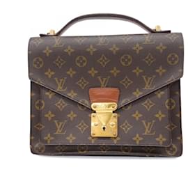 Louis Vuitton-Louis Vuitton Monogram Monceau Handbag-Brown