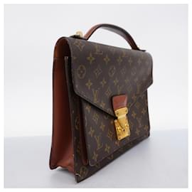 Louis Vuitton-Louis Vuitton Monogram Monceau Handbag-Brown