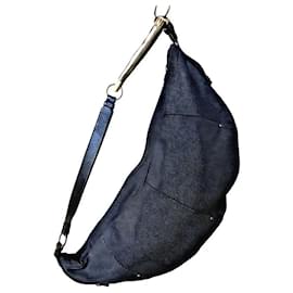 Yves Saint Laurent Echter YSL Tom Ford seltener großer Denim Mombasa Bag Blau