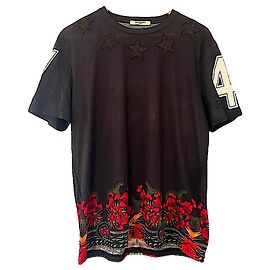 Authentic Givenchy 12 AW Riccardo Tisci Schwarzes Paradiesvögel Sterne T-Shirt Schwarz