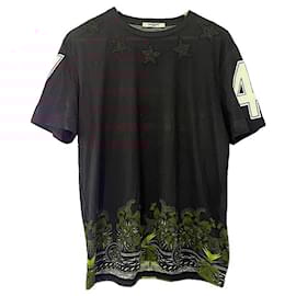 Givenchy-Authentic Givenchy 12 AW Riccardo Tisci Black Birds of Paradise Stars Tee-Black