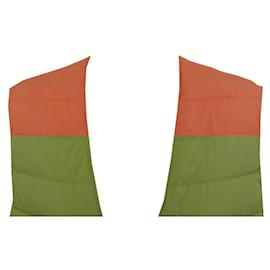 Rolex-NINE VEST ROLEX WATCH SLEEVELESS QUILTED ORANGE T XL 58 HIGH TOP JACKET-Orange