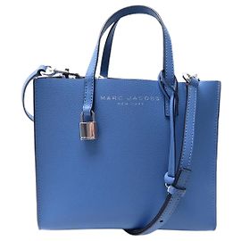 BOLSA DE COURO AZUL MARC JACOBS MINI GRIND M0015685 Azul