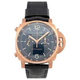 Panerai-NEW PANERAI LUMINOR CHRONO GOLDTECH PAM01111 ROSE GOLD 44MM FULLSET-Golden