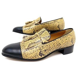 NEUE GUCCI-SCHUHE 725804 PYTHON-POMPOM-MOKASSINS 7.5 41.5 Andere