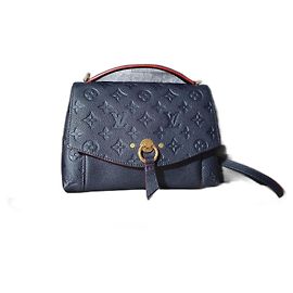 Louis Vuitton Blanche BB Marine Rouge Empreinte Cuir Bleu