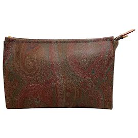 Bolso de cremallera multi paisley burdeos Etro Roja