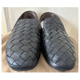 Santoni-Loafers Slip ons-Navy blue