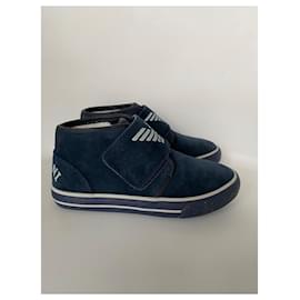 Armani-Boots-Navy blue